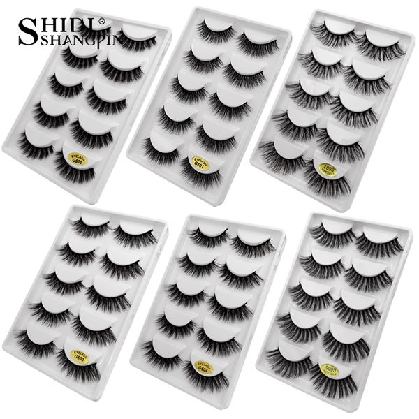 5 pairs mink eyelashes natural long false eyelashes 3d mink thick lashes makeup lashes fake maquiagem faux cils
5 pairs mink eyelashes natural long false eyelashes 3d mink thick lashes makeup lashes fake maquiagem faux cils