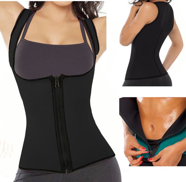 women zipper body shaper waist cincher sweat vest slim trainer tummy girdle control corset shapewear slimming belt
women zipper body shaper waist cincher sweat vest slim trainer tummy girdle control corset shapewear slimming belt