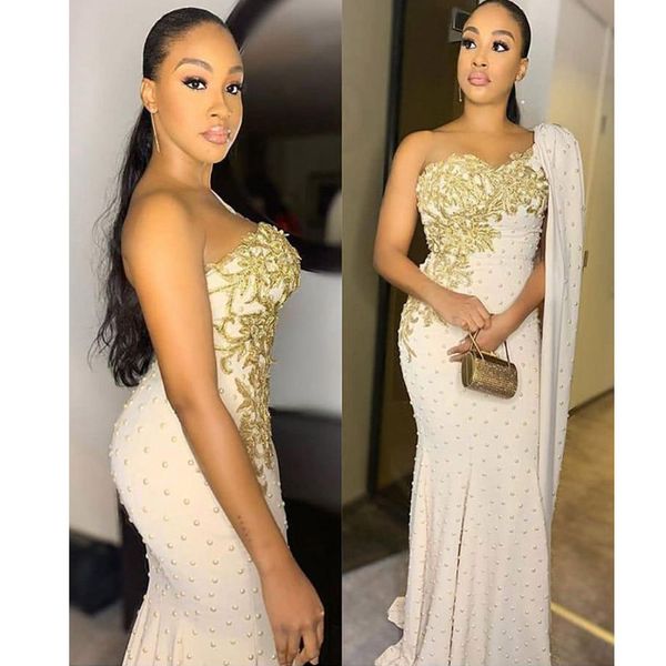 2020 arabic aso ebi luxurious lace pearls prom dresses one shoulder mermaid evening dresses formal party second reception gowns, Black
2020 arabic aso ebi luxurious lace pearls prom dresses one shoulder mermaid evening dresses formal party second reception gowns, Black
