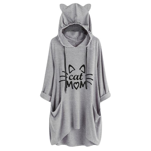 plus size hoodies women cat mom letter print cat and cup ear pocket oversized sweatshirt autumn kawaii pullover blouse hoody, Black
plus size hoodies women cat mom letter print cat and cup ear pocket oversized sweatshirt autumn kawaii pullover blouse hoody, Black