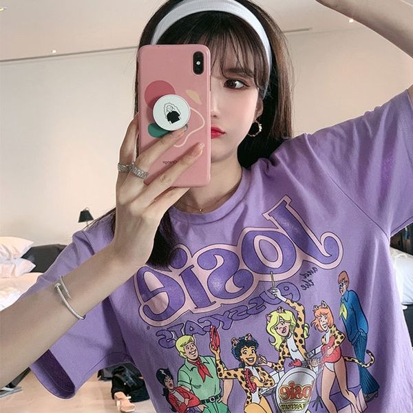 taro purple chic hong kong style t-shirt cute short-sleeved t-shirt female cartoon pattern gentle wind, White
taro purple chic hong kong style t-shirt cute short-sleeved t-shirt female cartoon pattern gentle wind, White