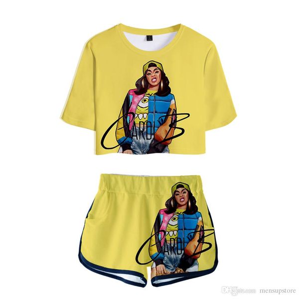 women outfits 2019 2 piece women cardi b pink outfit 3d print t-shirt womens suit shorts summer 2 piece set ensemble femme, Gray
women outfits 2019 2 piece women cardi b pink outfit 3d print t-shirt womens suit shorts summer 2 piece set ensemble femme, Gray