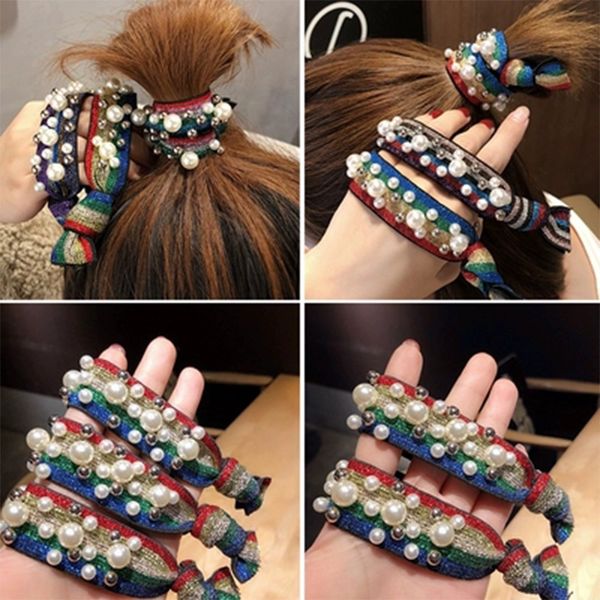 korea ins with the same hand beaded color bright line knotted hair rope high elastic rubber band ball head rope hair ring female, Pink
korea ins with the same hand beaded color bright line knotted hair rope high elastic rubber band ball head rope hair ring female, Pink