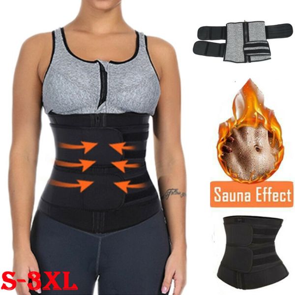 goocheer women fitness belt xtreme power thermo sweat body shaper waist trainer trimmer corset wrap workout shapewear slimming, Black;white
goocheer women fitness belt xtreme power thermo sweat body shaper waist trainer trimmer corset wrap workout shapewear slimming, Black;white