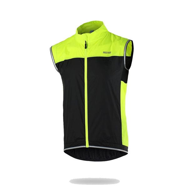 men stand collar sleeveless contrast color fashion stretchy windproof cycling regular zipper all seasons vest, Black
men stand collar sleeveless contrast color fashion stretchy windproof cycling regular zipper all seasons vest, Black