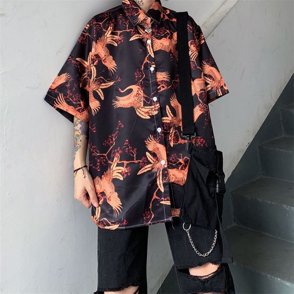 women shirts summer 2020 blouses punk beach shirts casual streetwear men shirt short sleeve fashion stage show clothes, White
women shirts summer 2020 blouses punk beach shirts casual streetwear men shirt short sleeve fashion stage show clothes, White