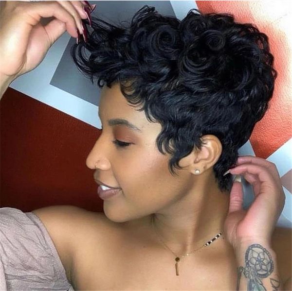 lady wig women's short curly hair fluffy little curly hair inner mesh with ventilation 15 cm long, Black
lady wig women's short curly hair fluffy little curly hair inner mesh with ventilation 15 cm long, Black