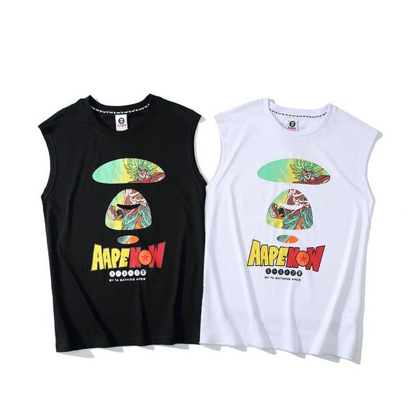 19ss spring summer mens vest tide brand aape t-shirt letters graffiti smiley dragon ball sleeveless street hip hop fashion vest, White;black
19ss spring summer mens vest tide brand aape t-shirt letters graffiti smiley dragon ball sleeveless street hip hop fashion vest, White;black