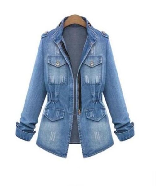 women's jackets european and american women jacket 2021 denim large size long sleeve zipper fashion, Black;brown
women's jackets european and american women jacket 2021 denim large size long sleeve zipper fashion, Black;brown
