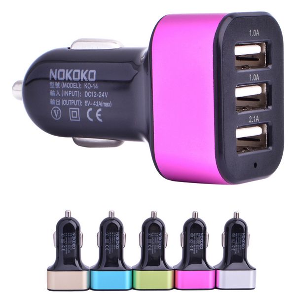metal alloy 5v 4.1a max 3 port usb car charger mini charging adapter universal for apple iphone 5 6 samsung htc lg
metal alloy 5v 4.1a max 3 port usb car charger mini charging adapter universal for apple iphone 5 6 samsung htc lg