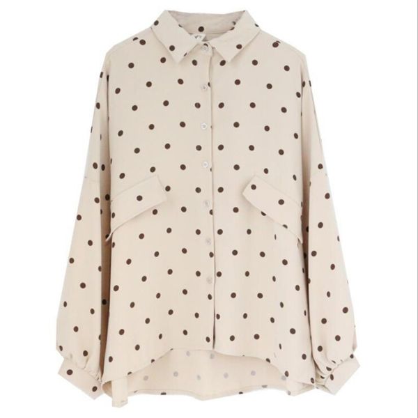 women's blouses & shirts green white korean style turn-down collar loose casual polka dot pattern blouse fashion sweet long-sleeved shi
women's blouses & shirts green white korean style turn-down collar loose casual polka dot pattern blouse fashion sweet long-sleeved shi