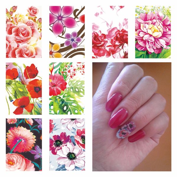 1 sheet optional flower water transfer foil nail art sticker full flower design water decals nails decorations tools sticker, Black
1 sheet optional flower water transfer foil nail art sticker full flower design water decals nails decorations tools sticker, Black