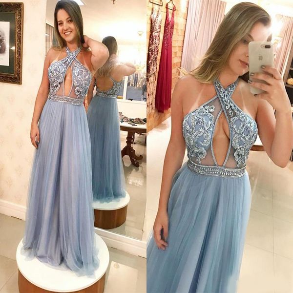 2020 halter arabic formal evening party dresses backless plus size lace prom gowns tulle a line floor length vestidos de fiesta, Black;red
2020 halter arabic formal evening party dresses backless plus size lace prom gowns tulle a line floor length vestidos de fiesta, Black;red