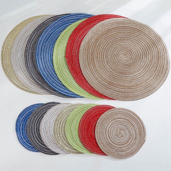 cotton yarn ramie round placemat anti-slip dining table mat disc bowl pads drink coasters holder table decoration accessories
cotton yarn ramie round placemat anti-slip dining table mat disc bowl pads drink coasters holder table decoration accessories
