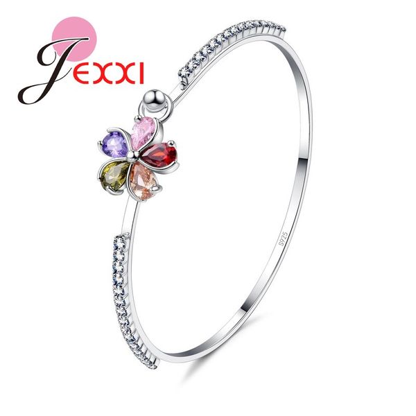 flowers shinning colorful cz crystal inlay jewelry gift 925 sterling silver bracelets&bangle around charm rhinestone, Black
flowers shinning colorful cz crystal inlay jewelry gift 925 sterling silver bracelets&bangle around charm rhinestone, Black