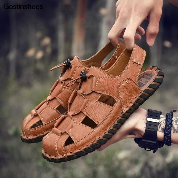 sandals man shoes casual leather summer beach shoes cow leather sandalias men, Black
sandals man shoes casual leather summer beach shoes cow leather sandalias men, Black