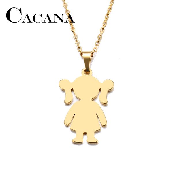 cacana stainless steel necklace for women man lover's girl gold and silver color pendant necklace engagement jewelry
cacana stainless steel necklace for women man lover's girl gold and silver color pendant necklace engagement jewelry