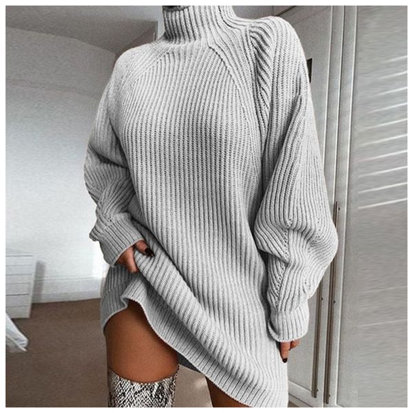 women designer sweater dress mid-length raglan sleeve half turtleneck sweater dress female spring fashion casual dress sale, Black;gray
women designer sweater dress mid-length raglan sleeve half turtleneck sweater dress female spring fashion casual dress sale, Black;gray
