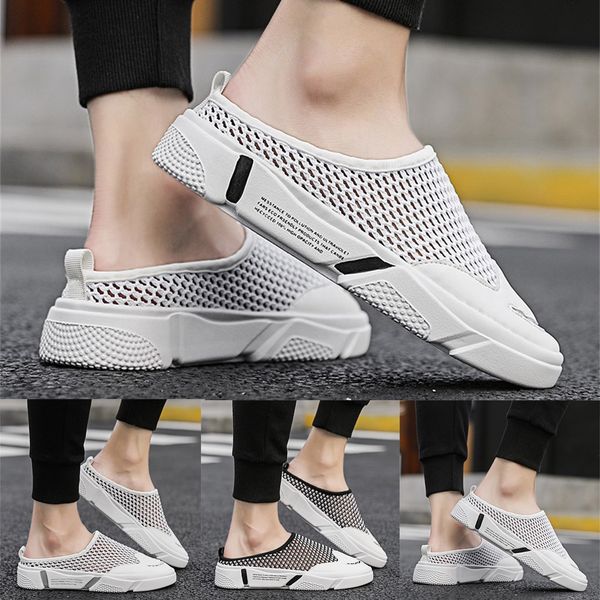 men's summer sandals beach hollow mesh breathable sandals slip-on casual shoes, Black
men's summer sandals beach hollow mesh breathable sandals slip-on casual shoes, Black