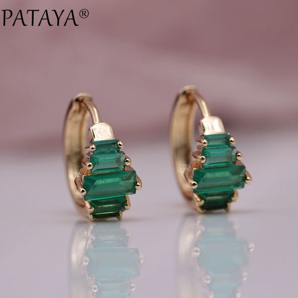 pataya new 585 rose gold green five square natural zirconia small dangle earrings women wedding fine cute jewelry accessories, Golden
pataya new 585 rose gold green five square natural zirconia small dangle earrings women wedding fine cute jewelry accessories, Golden