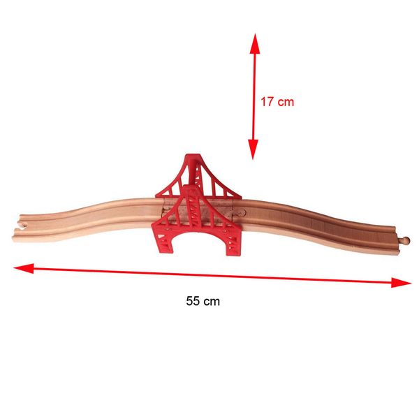 edwone red tower bridge wood railway track train slot railway accessories original toy gifts for kids
edwone red tower bridge wood railway track train slot railway accessories original toy gifts for kids