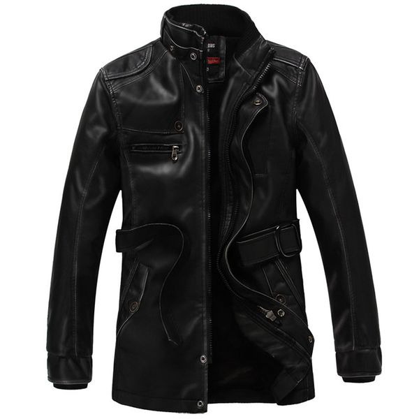autumn and winter men's mid-length plus velvet leather trend coat europe and america large size pu motorcycle leather jacket, Black
autumn and winter men's mid-length plus velvet leather trend coat europe and america large size pu motorcycle leather jacket, Black