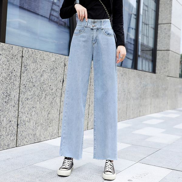 2019 new style fashion hyuna celebrity style jeans children straight-cut high-waisted slimming women's pants wide, Blue
2019 new style fashion hyuna celebrity style jeans children straight-cut high-waisted slimming women's pants wide, Blue