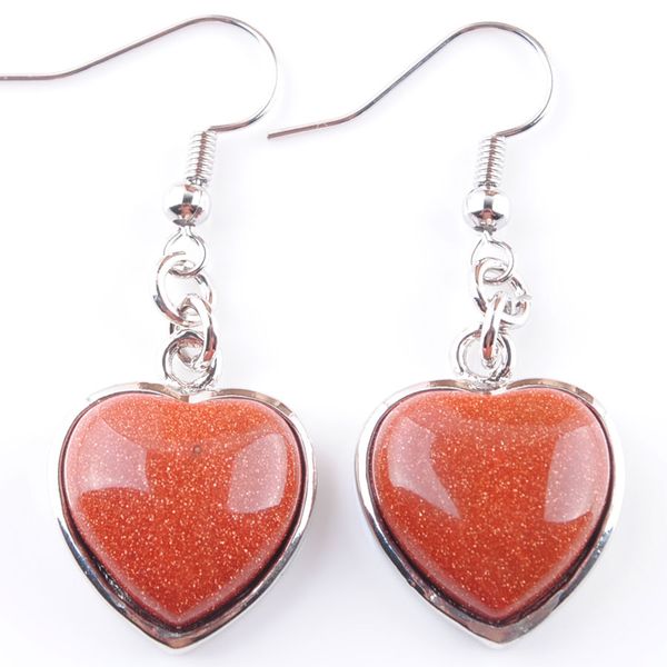 wojiaer natural golden sand stones dangle earrings love heart shape bead pendant drop earring wedding jewelry for women girls r3188, Silver
wojiaer natural golden sand stones dangle earrings love heart shape bead pendant drop earring wedding jewelry for women girls r3188, Silver