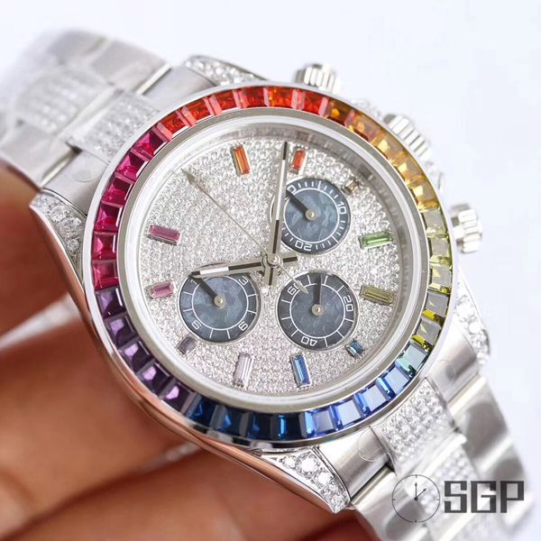 sgp mens watch rose gold luxury watch rainbow circle 7750 automatic mechanical watch with timing function of reloj de lujo, Slivery;brown
sgp mens watch rose gold luxury watch rainbow circle 7750 automatic mechanical watch with timing function of reloj de lujo, Slivery;brown