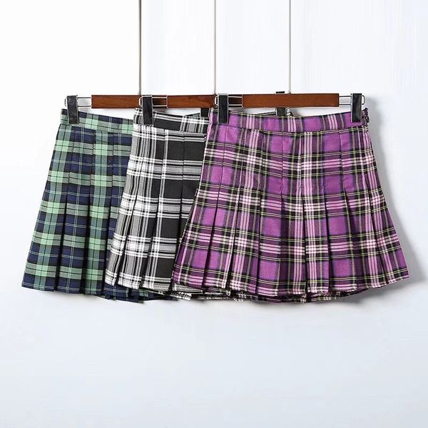 tartan purple pattern women mini skirt streetwear high waist side button pleated skirts casual harajuku short skirts womens, Black
tartan purple pattern women mini skirt streetwear high waist side button pleated skirts casual harajuku short skirts womens, Black