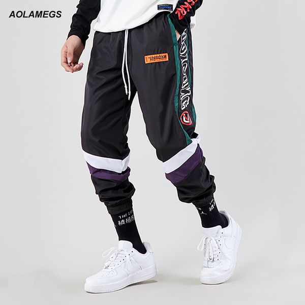 Aolamegs Men's Track Contrast Pants Side Striped Patchwork Sweatpants Fashion Casual Elastic Waist Men Hip Hop High Street Pants
Aolamegs Men's Track Contrast Pants Side Striped Patchwork Sweatpants Fashion Casual Elastic Waist Men Hip Hop High Street Pants