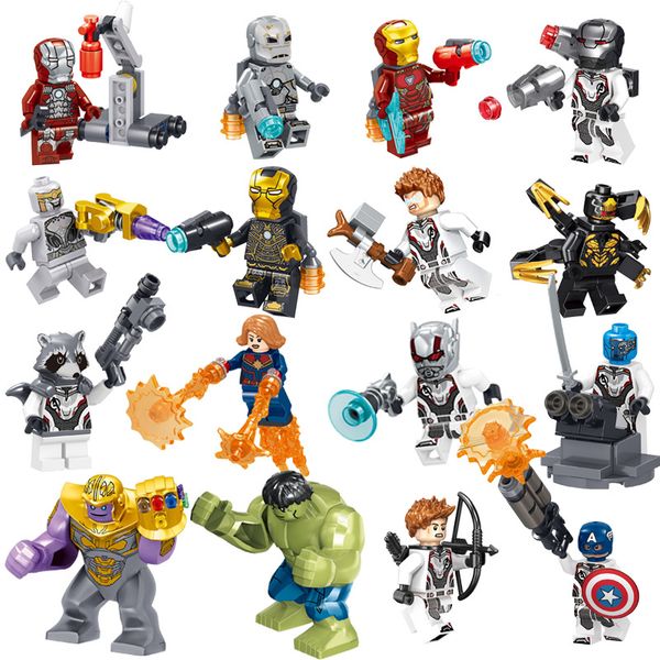 avengers 4 end game super hero iron man hulk rocket thor thanos hawkeye captain america war machine building block toy figure brick
avengers 4 end game super hero iron man hulk rocket thor thanos hawkeye captain america war machine building block toy figure brick