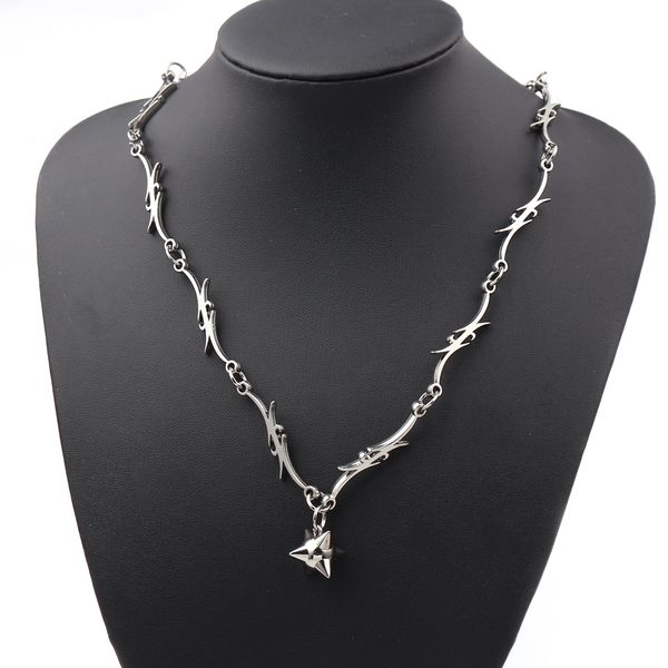10pics gothic necklaces handmade men women chain thorns spur necklace heavy duty padlock choker metal hip- choker jewelry, Silver
10pics gothic necklaces handmade men women chain thorns spur necklace heavy duty padlock choker metal hip- choker jewelry, Silver