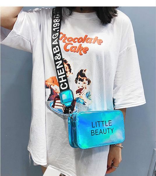female 2020 new ins wild messenger wide shoulder strap laser small square bag shoulder bags/ drop shipping
female 2020 new ins wild messenger wide shoulder strap laser small square bag shoulder bags/ drop shipping