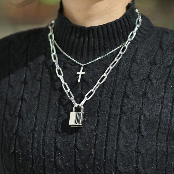 2020 new cross lock necklace boho style ladies fashion sweater chain factory direct sales, Silver
2020 new cross lock necklace boho style ladies fashion sweater chain factory direct sales, Silver