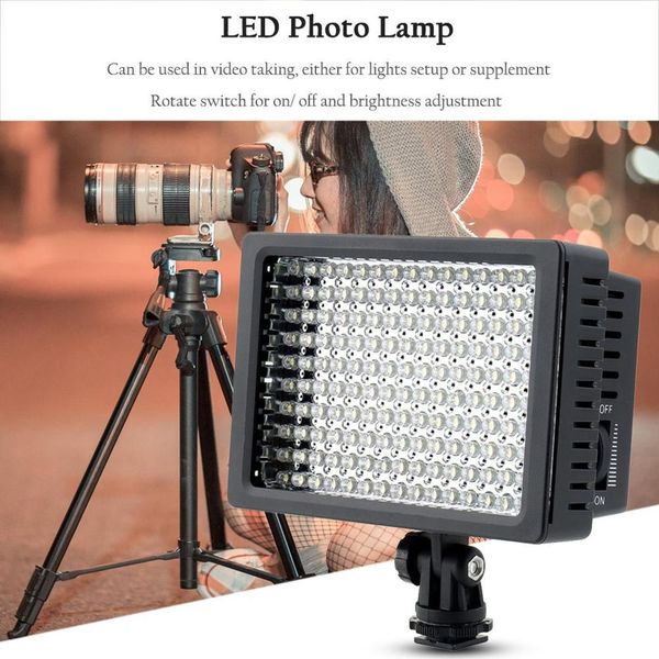 hd 160 led studio video light lamp dimmable for canon for nikon camera dv camcorder pgraphy studio professional high quality
hd 160 led studio video light lamp dimmable for canon for nikon camera dv camcorder pgraphy studio professional high quality