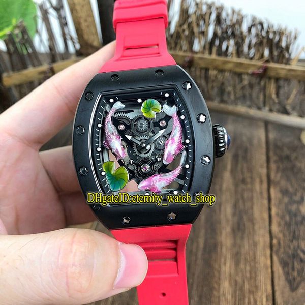 rm 57-01 3d koi totem dial japan miyota mechanical rm57-01 mens watch pvd black case rubber strap sport luxury designer watches, Slivery;brown
rm 57-01 3d koi totem dial japan miyota mechanical rm57-01 mens watch pvd black case rubber strap sport luxury designer watches, Slivery;brown