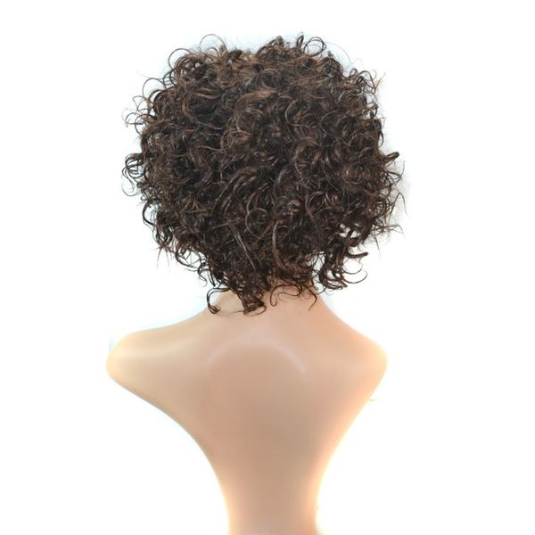 30cm short explosion wig density natural wig hairline women sprial spring curls kinky synthetic lace hair tools accessories, Brown
30cm short explosion wig density natural wig hairline women sprial spring curls kinky synthetic lace hair tools accessories, Brown