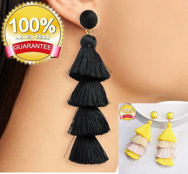 bohemian dangle earrings colorful layered tassel earrings drop tiered tassel women gifts acc023a, Silver
bohemian dangle earrings colorful layered tassel earrings drop tiered tassel women gifts acc023a, Silver