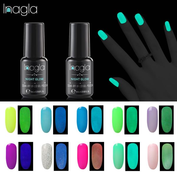 inagla 8ml glow in the dark nail polish nail art design gel uv gel polish lacquer soak off varnish semi permanent, Red;pink
inagla 8ml glow in the dark nail polish nail art design gel uv gel polish lacquer soak off varnish semi permanent, Red;pink