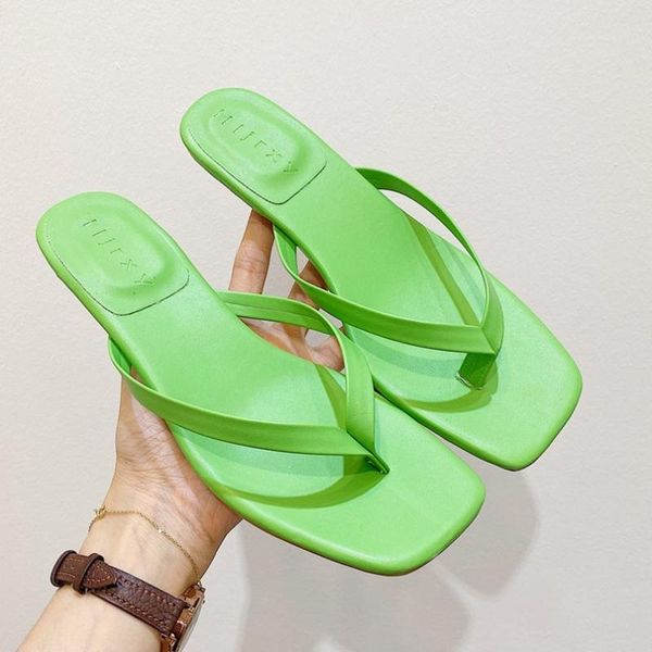 slhjc women low heels slippers summer fashion fruit green thin heel flip flops lady leather sandals heels slides drags outside, Black
slhjc women low heels slippers summer fashion fruit green thin heel flip flops lady leather sandals heels slides drags outside, Black