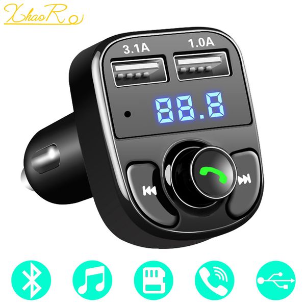 xhaor bluetooth car kit fm transmitter mp3 player with led dual usb 4.1a quick charger voltage display micro sd tf music playing
xhaor bluetooth car kit fm transmitter mp3 player with led dual usb 4.1a quick charger voltage display micro sd tf music playing