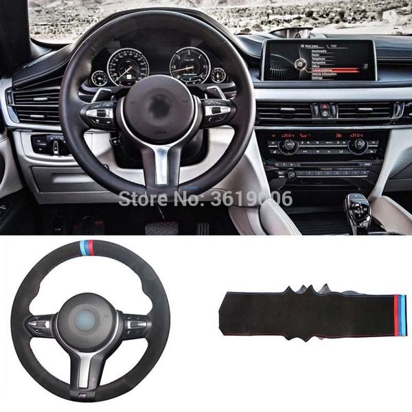 smrke diy steering wheel cover black suede red blue thread hand sewing for bmw m6 f85 x5 f86 x6 m m2 m3 m4 m5 f33 428i e90 f30
smrke diy steering wheel cover black suede red blue thread hand sewing for bmw m6 f85 x5 f86 x6 m m2 m3 m4 m5 f33 428i e90 f30