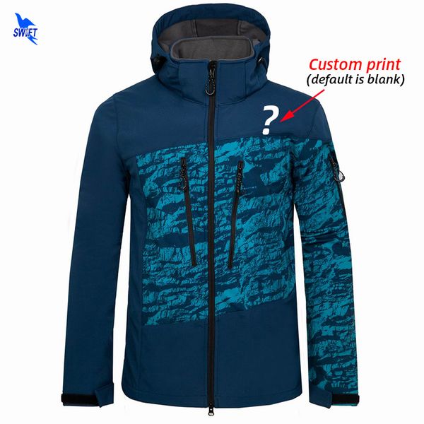 custom print men's winter fleece softshell jacket men outdoor sports hooded coat trekking windbreaker waterproof hiking clothing, Blue;black
custom print men's winter fleece softshell jacket men outdoor sports hooded coat trekking windbreaker waterproof hiking clothing, Blue;black
