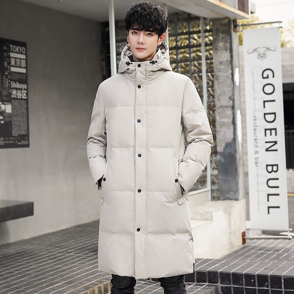 2020 men with thick warm winter long down jacket youths in new fashion hooded warm coats, Black
2020 men with thick warm winter long down jacket youths in new fashion hooded warm coats, Black