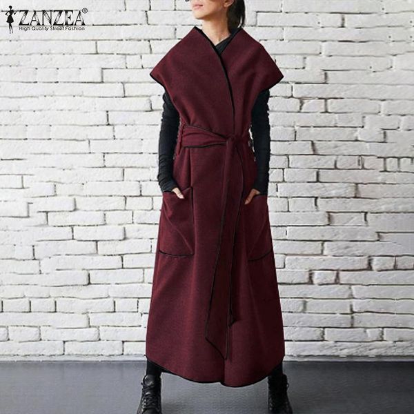 2019 autumn winter women vests jackets zanzea sleeveless belt thin coat overcoat pockets full length long maxi jackets plus size, Black;white
2019 autumn winter women vests jackets zanzea sleeveless belt thin coat overcoat pockets full length long maxi jackets plus size, Black;white