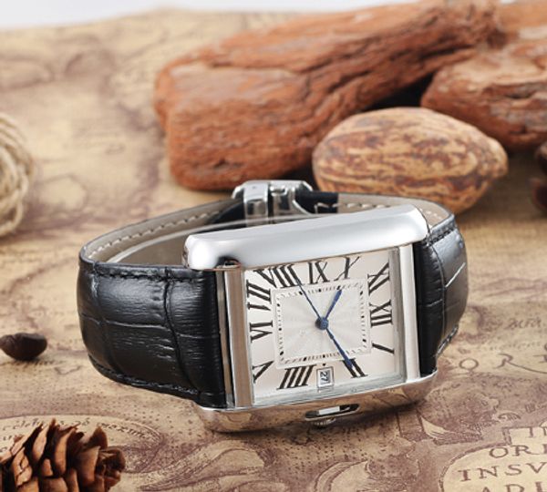 2019 fashion brand mens watches tank series w5200027 square dial leather strap 41mm luxury mechanical automatic watch ing, Slivery;brown
2019 fashion brand mens watches tank series w5200027 square dial leather strap 41mm luxury mechanical automatic watch ing, Slivery;brown