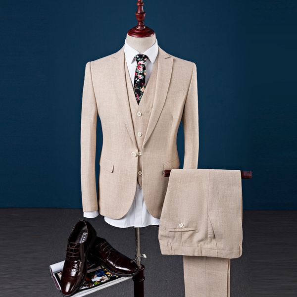mens suits 2020 slim fit 3 piece wedding suits for men linen cotton beige tuxedo jacket mens formal peacock blue suit s-4xl 955, White;black
mens suits 2020 slim fit 3 piece wedding suits for men linen cotton beige tuxedo jacket mens formal peacock blue suit s-4xl 955, White;black