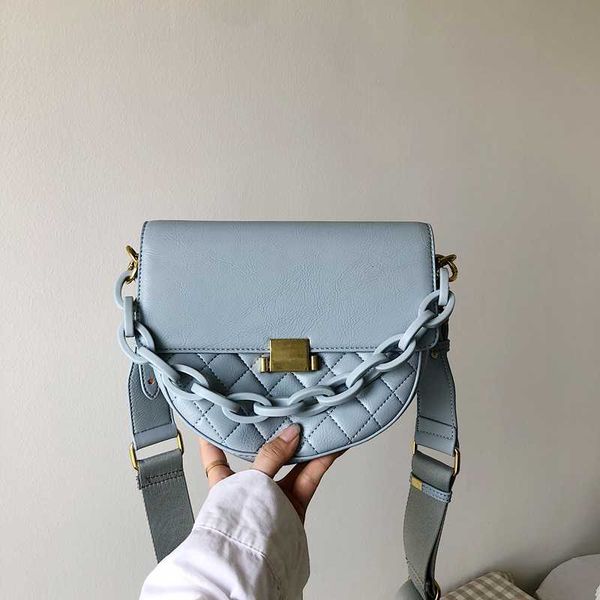 2020 spring summer korean girl diamond semicircle saddle bag acrylic chain soft leather shoulder diagonal bag
2020 spring summer korean girl diamond semicircle saddle bag acrylic chain soft leather shoulder diagonal bag