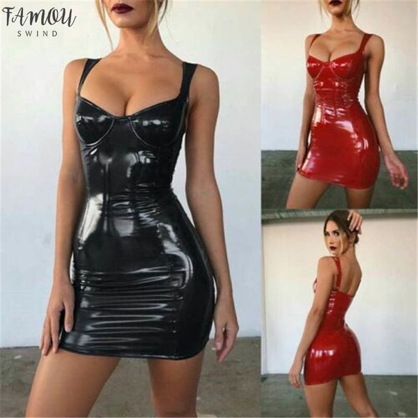 leather summer dress sheath bling women women dress latex faux bodycon evening party clubwear strappy mini dress slim, Black;gray
leather summer dress sheath bling women women dress latex faux bodycon evening party clubwear strappy mini dress slim, Black;gray
